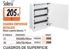 Solera - Cuadro Empotrar Metalico