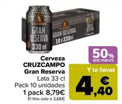 Cruzcampo - Cerveza Gran Reserva