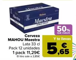 Mahou - Cerveza Maestra