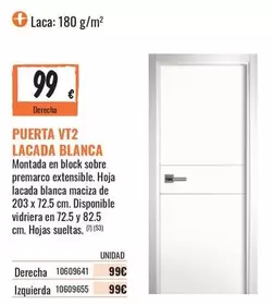 Block - Puerta Vt2 Lacada Blanca