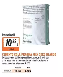 vertical - Cemento Cola Fragrma Flex 25kg Blanco