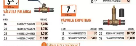Valvula Palanca
