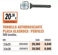 Tornillo Autorroscante Placa Glasrocx/perfiles