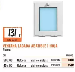 Ventana Lacada Abatible 1 Hoja