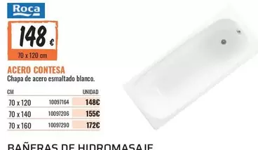 Roca - Chapa De Acero Esmaltado Bianco