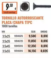 Tornillo Autorroscante Placa/chapa