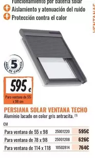 Solar - Persiana  Ventana Techo