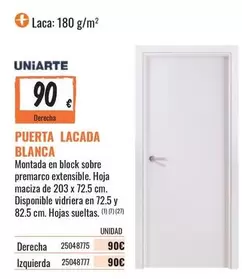 uniarte - Puerta Lacada Blanca