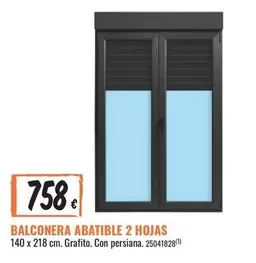 Balconera Abatible 2 Hojas