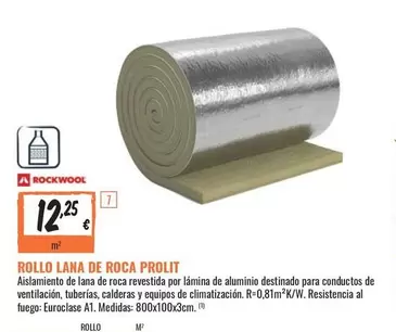 Rockwool - Rollo Lana De Roca Prolit