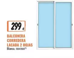 Balconera Corredera Lacada 2 Hojas