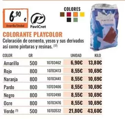pardo - Colorante