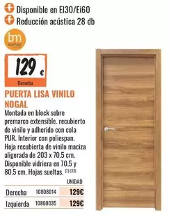 Bm - Puerta Lisa Vinilo