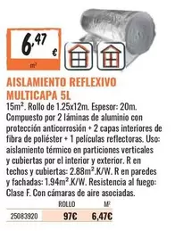 Paredes - Aislamiento Reflexivo Multicapa