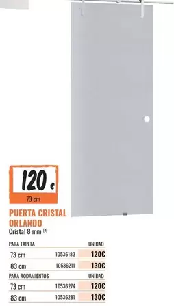 Cristal - Puerta  Orlando