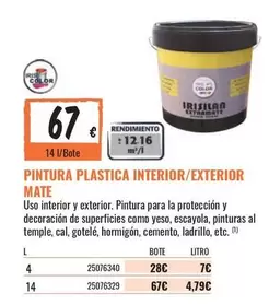 Pintura Plastica Interior/exterior