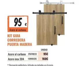 Guia - Kit  Corredera Puerta Madera