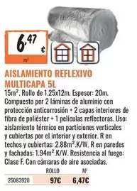 Aislamientos Reflexivo Multicapa 5L