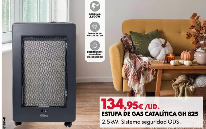 Qlima - Estufa De Gas Catalitica GH 825