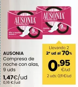 Ausonia - Compresa De Noche Con Alas