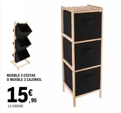Mueble 3 Cestas O Mueble 3 Cajones