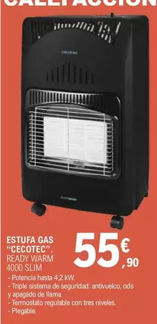 Cecotec - Estufa Gas