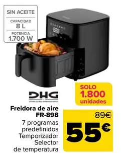 Dhg - Freidora De Aire FR-898