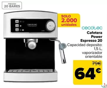 Cecotec - Cafetera Power Espresso 20