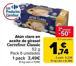 Carrefour - Atun Claro En Aceite De Girasol Classic