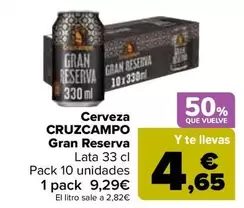 Cruzcampo - Cerveza Gran Reserva