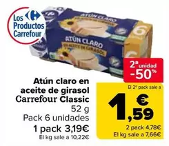 Carrefour - Atun Claro En Aceite De Girasol Classic