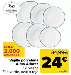 Vajilla Porcelana  Alma Alfares
