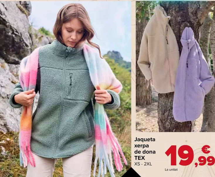 TEX - Chaqueta Sherpa Mujer