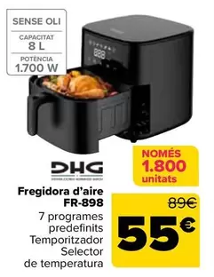 Dhg - Freidora De Aire FR-898