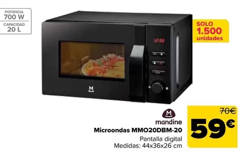 Mandine - Microondas MMO20DBM-20