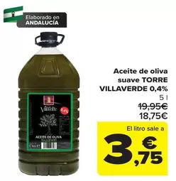 Torre De Villaverde - Aceite De Oliva Suave 0,4%