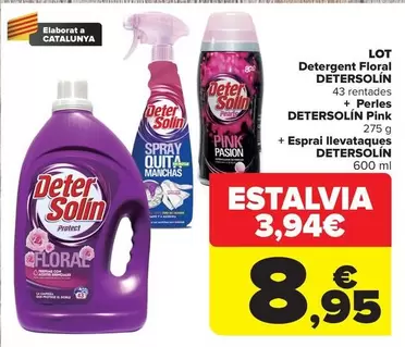 Detersolín - Lot Detergent Floral / Perles Pink / Esprai Llevataques