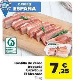 carrefour - Costilla De Cerdo Troceada El Mercado