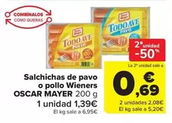 Oscar Mayer - Salchichas De Pavo O Pollo Wieners