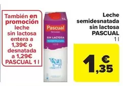 Pascual - Leche semidesnatada sin lactosa