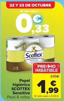 Scottex - Papel Higienico Sensitive