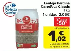 Carrefour bio - Lentejas Pardina
