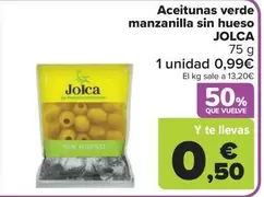Jolca - Aceitunas Verde Manzanilla Sin Hueso