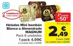 Magnum - Helados Mini Bombon Blanco O Almendrado