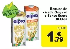 Alpro - Beguda de civada original o Sense Sucre