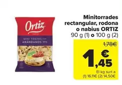 Ortiz - Minitorrades rectangular, rodona o nabius