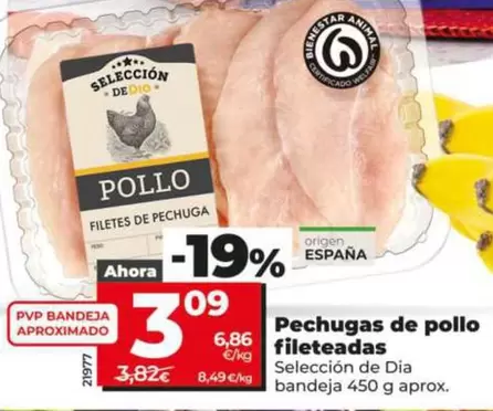 Seleccion De Dia - Pechugas De Pollo Fileteadas