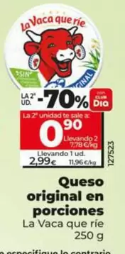 La Vaca Que Ríe - Queso Original En Porciones  250 G