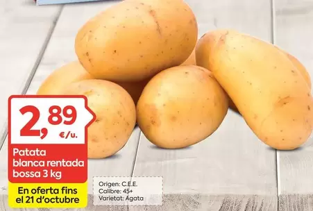 origen - Patata Blanca Rentada Bossa