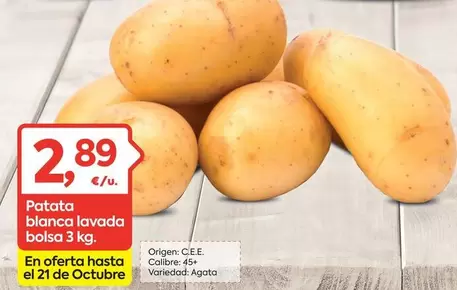 origen - Patata Blanca Lavada